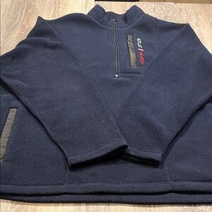 Polo Sport  Ralph Lauren VintageMen's Navy Blue QuarterZip Sweater Size X-LARGE